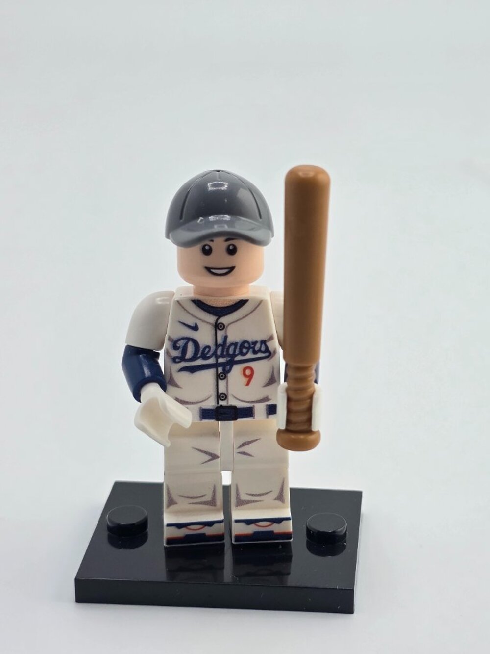 NEW! BASEBALL Minifigure Lego Compatible Baseball Player #9